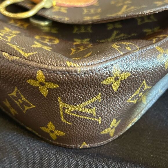 Louis Vuitton St Cloud Brown Monogram Crossbody Bag Vintage Good Authentic - Picture 8 of 16